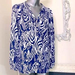 Lily Pulitzer Elsa Silk Blouse NWOT